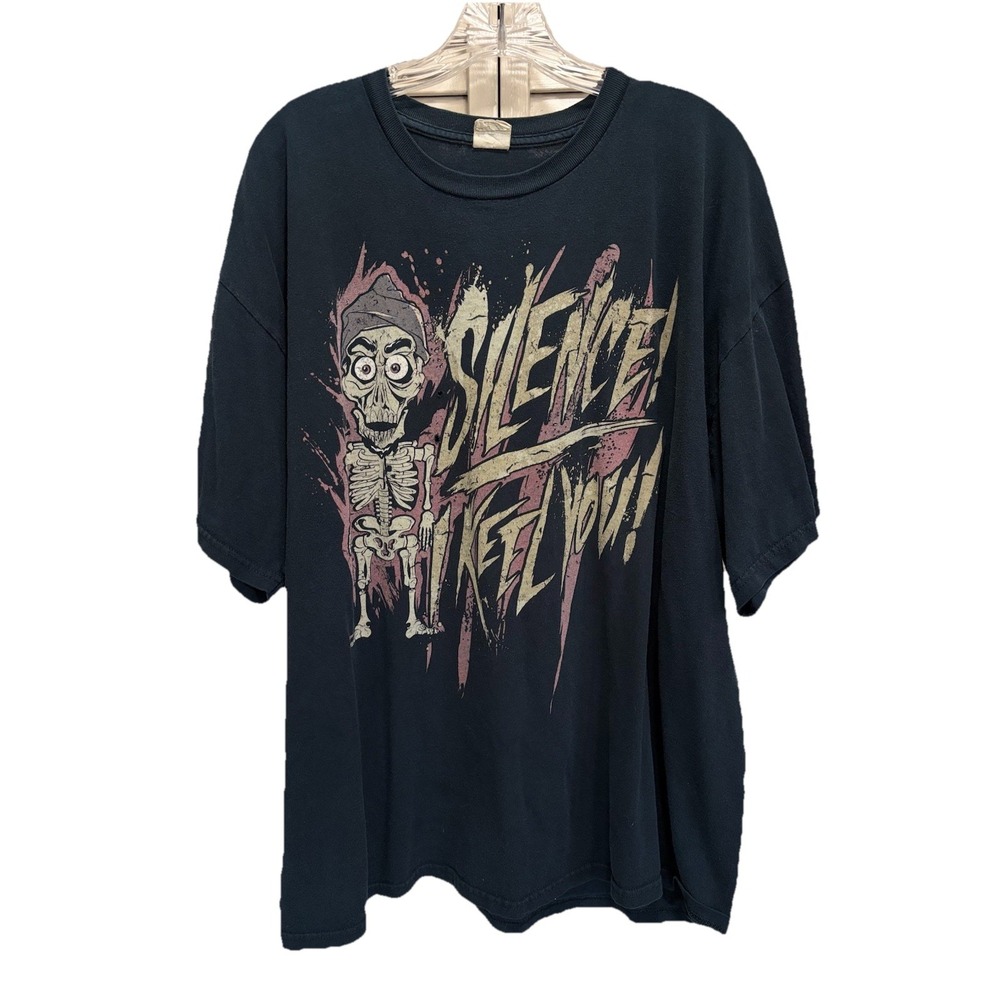 Silence I Keel‎ You Graphic Tshirt Crew Neck Short Sleeve Size 2XL Zombie